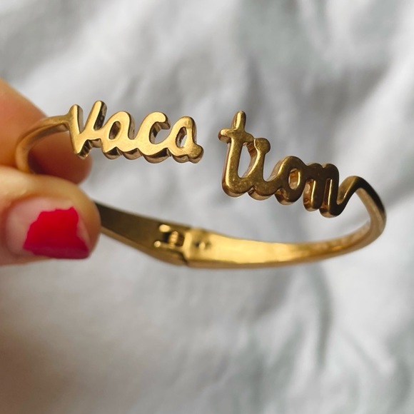 Madewell Gold Vacation Hinge Bracelet - Picture 4 of 5